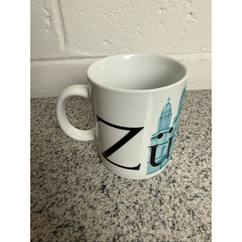 Starbucks City Mug Zürich Switzerland 16oz Collector Series Ceramic Coffee Mug